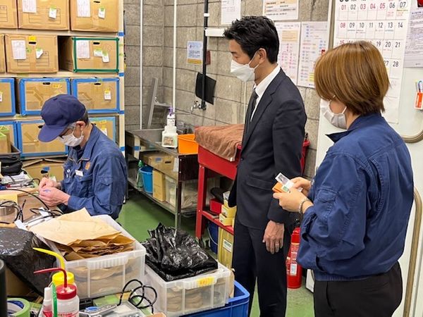 東久留米市長が訪問して下さいました。